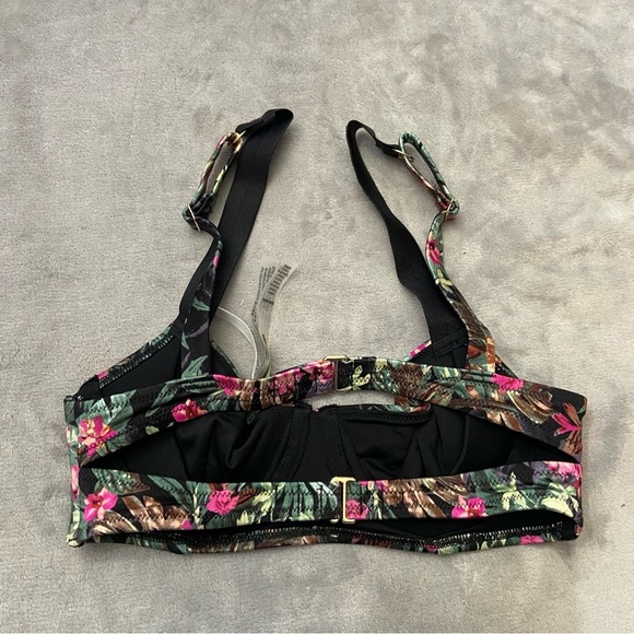 New! Victoria’s Secret Floral Shine Strap Wicked Push Up Bikini Top 4615 - Picture 7 of 8
